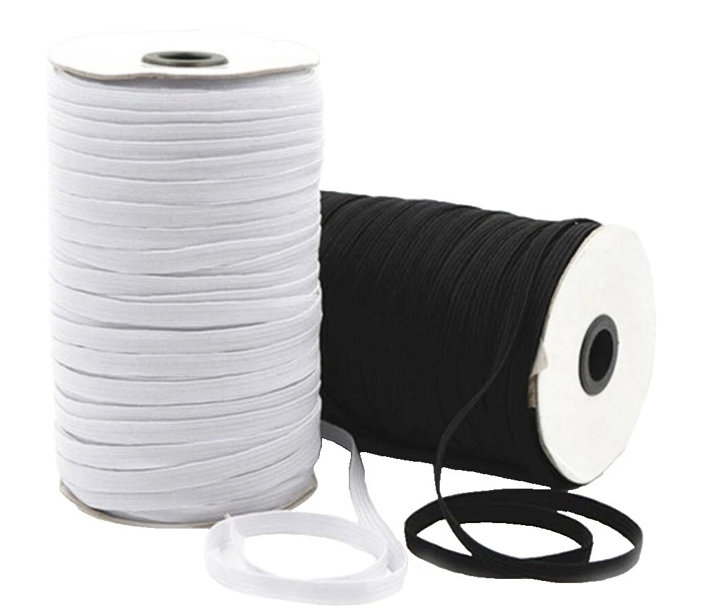White Sewing Elastics