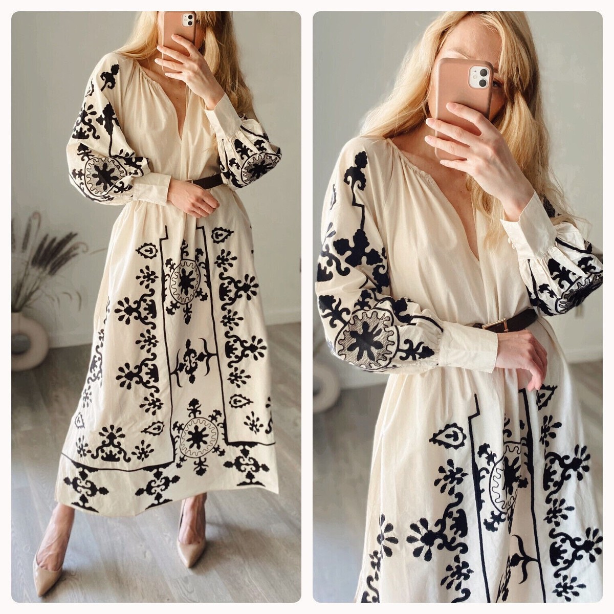 sachin and babi light blue dress Girls Floral Embroidered Kaftan Dress White | Girls Clothing & Shoes