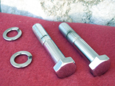 HANDLEBAR & RISER 1/2-13 CHROME BOLT KIT FOR HARLEY