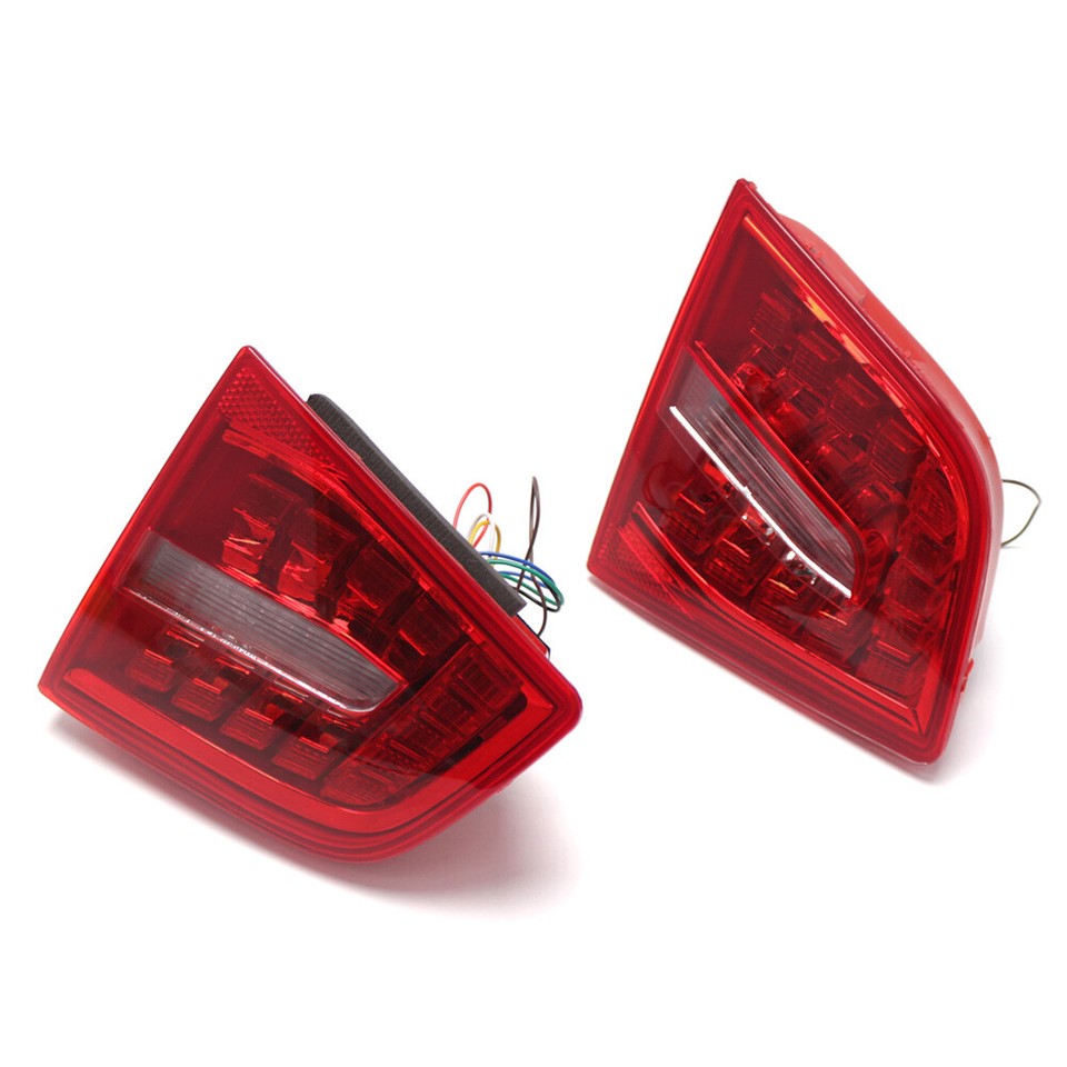 Pair Inner Tail Turn Signal Light Rear Brake Warning Lamp For Audi A6