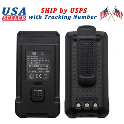 New Battery TH-UV88 with USB C For TYT Talkie Walkie TH-UV98 + Belt Clip