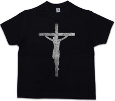 JESUS CROSS Kids Boys T-Shirt Jesus Messiah Messias Christianity God