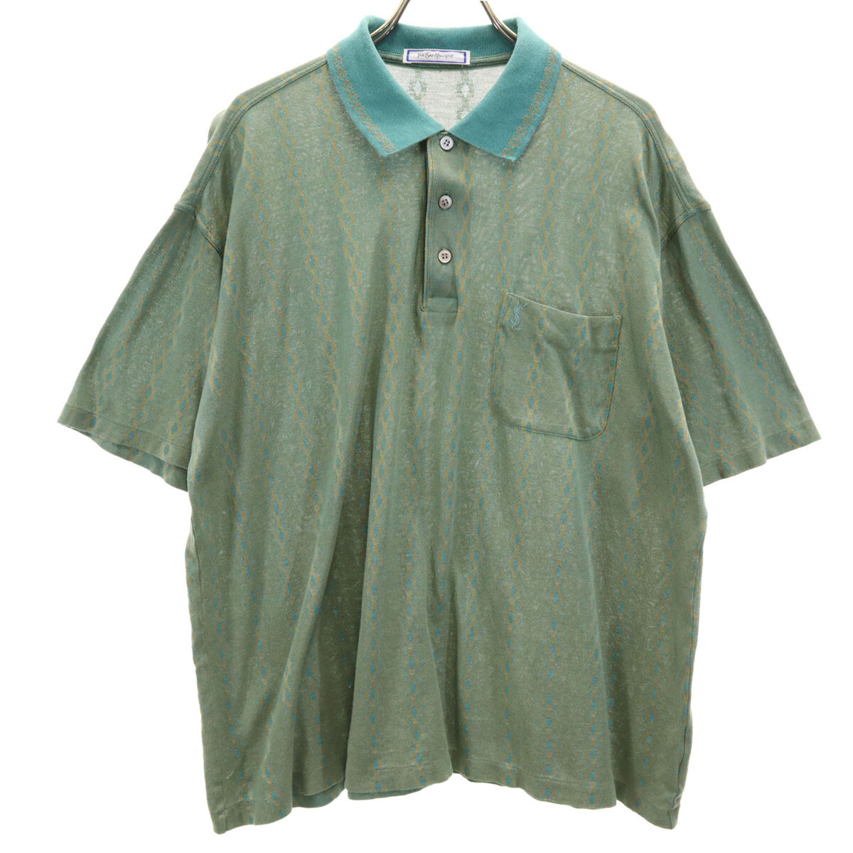 Polo YVES SAINT LAURENT anni 90 vecchio m aighe righea manic c Lomo