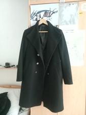 Zara Schwarz Military Stehkragenmantel (Große S), Gute Zustand!!