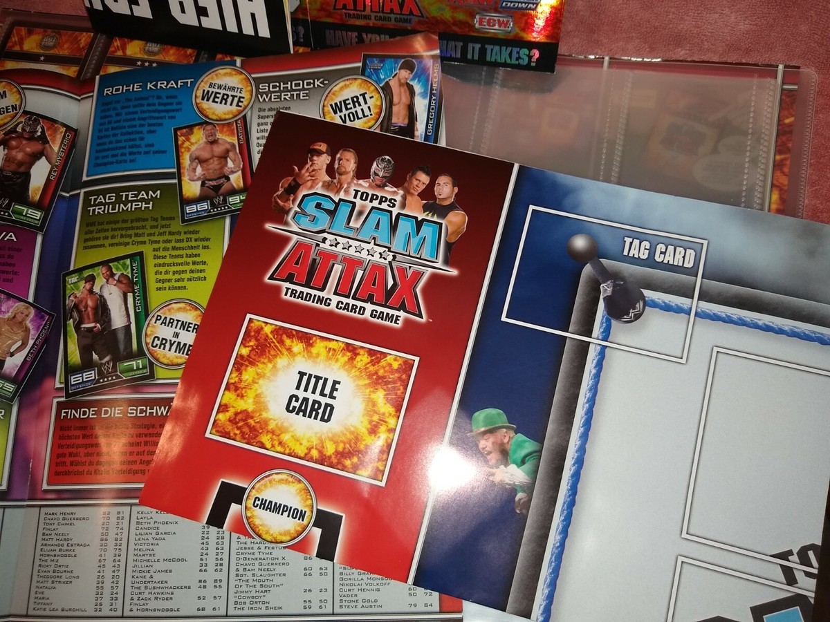 WWE SLAM ATTAX 2008 (Super Ultra Rare!) EXCLUSIVE UK BINDER