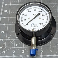 0-160 PSI 4” Silicone Fill Pressure Gauge 3D Instruments GP400-2-316 [A0S3]