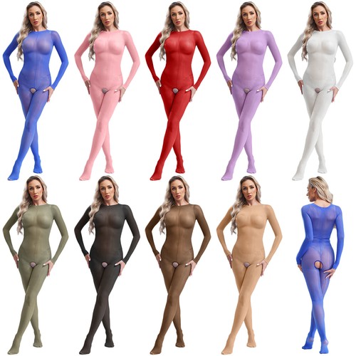 Women Jumpsuit Temptation Catsuit Shape Rompers Body Stocking Bodysuit Low Cut