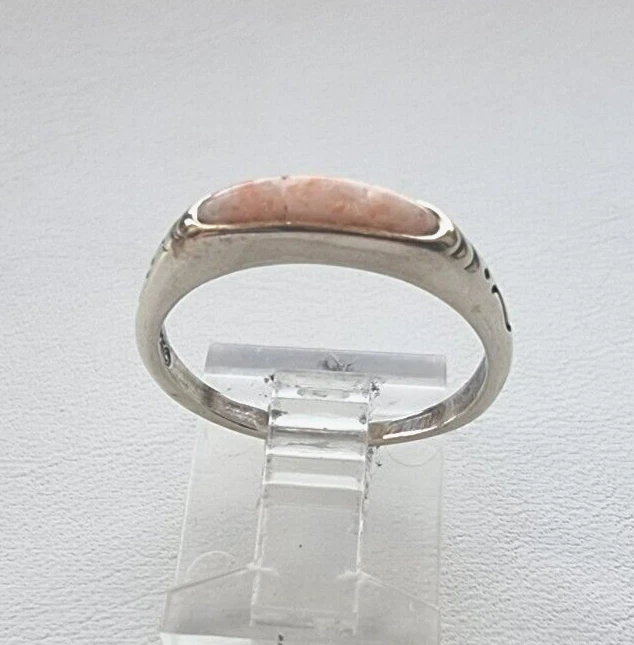 ANILLO GRABADO CAROLYN POLLACK RELIOS PLATA ESTERLINA 925 PERLAS TRITURADAS TALLA 8,25 Foto 3 de 4