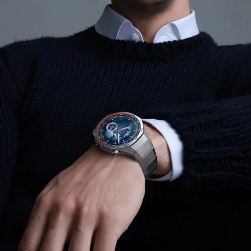 Correa de aleación de titanio resistente sin huecos para Huawei Watch GT5 Pro 46 mm correa para hombre - Imagen 23 de 26