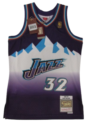 New 1996-97 Karl Malone #32 Utah Jazz Mens Mitchell & Ness