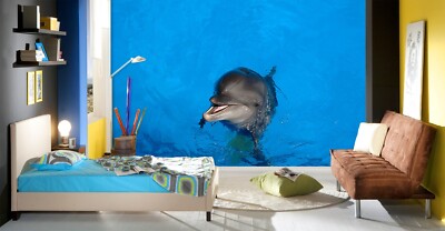 3D Dolphin 6009 Wallpaper Mural Paper Wall Print Indoor Murals CA Sinsin