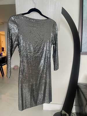 silver sequin dress size 8 SILVER SEQUIN MINI DRESS JONATHAN MARC STEIN Atelier Official Website