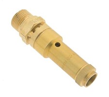 TÜV-Sicherheitsventil G 1/4" (DN8), 11,00 bar, Messing fest eingestellt verplomb