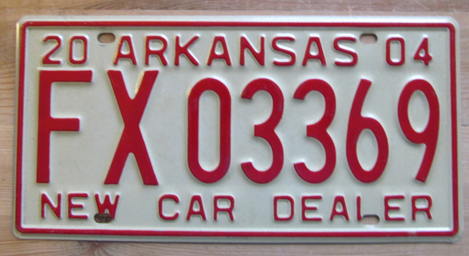 Arkansas 2004 NEW CAR DEALER License Plate HIGH QUALITY # FX0336 | eBay
