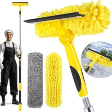 142Inch Telescopic Window Squeegee Cleaner Window Washing Equipment for Home Car