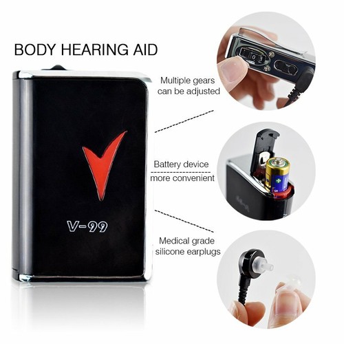 Adjustable Hearing Aid Sets Pocket Sound Voice Amplifier Enhancer Loudspeaker - Picture 12 of 12