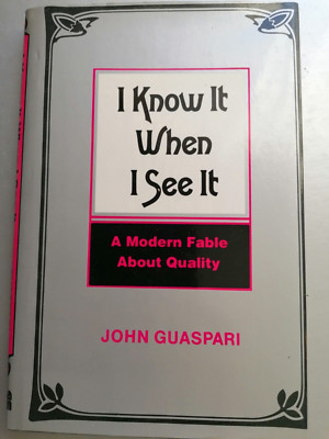 Buch '' I know it when I see it'' John Guaspari