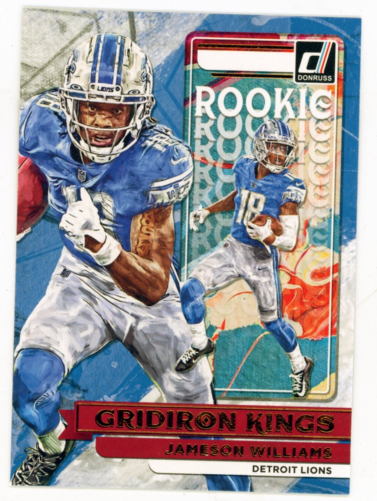 2022 Donruss Jameson Williams Gridiron Kings football insert card