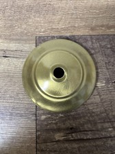 New 3" Solid Spun Brass Vase Cap, Lamp Cap, Brushed Brass, E1
