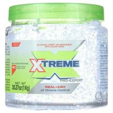 Xtreme Pro-Expert Hair Styling Gel, Unisex, 35.27 oz Jumbo Clear Jar
