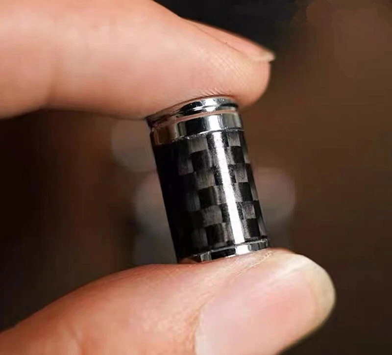 4X M true Carbon Fiber Wheel Tire Air Valve Cap Stem Cover for Bmw 3 5 7 - Image 2 of 4