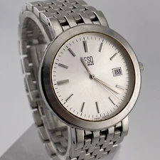 ESQ Swiss Watch Womens Date 35mm Case E5197 Quartz Analog Three Hands