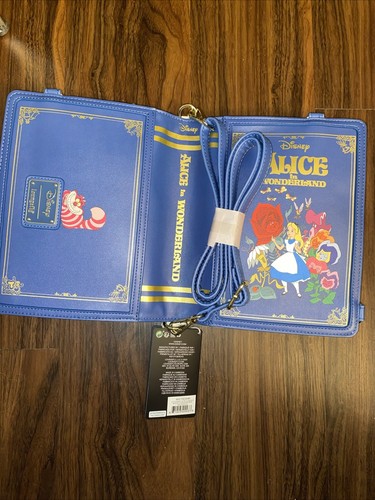 Loungefly Alice in Wonderland Convertible Crossbody Bag / Backpack & Wallet - Picture 8 of 12