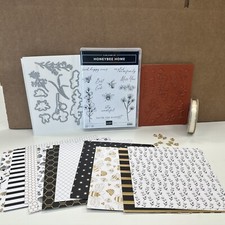 Stampin Up Honeybee Home Stamps Dies, 24 6x6 DSP, Ribbon And Bee Trinkets B1