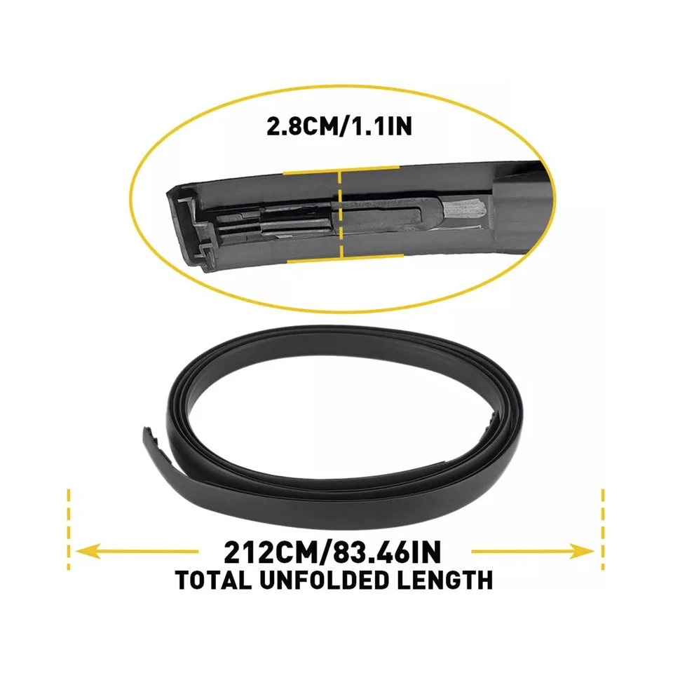 2PCS Roof Drip Molding Trim Center Rubber For  Scion xB 2008-2015 US - Image 2 of 4