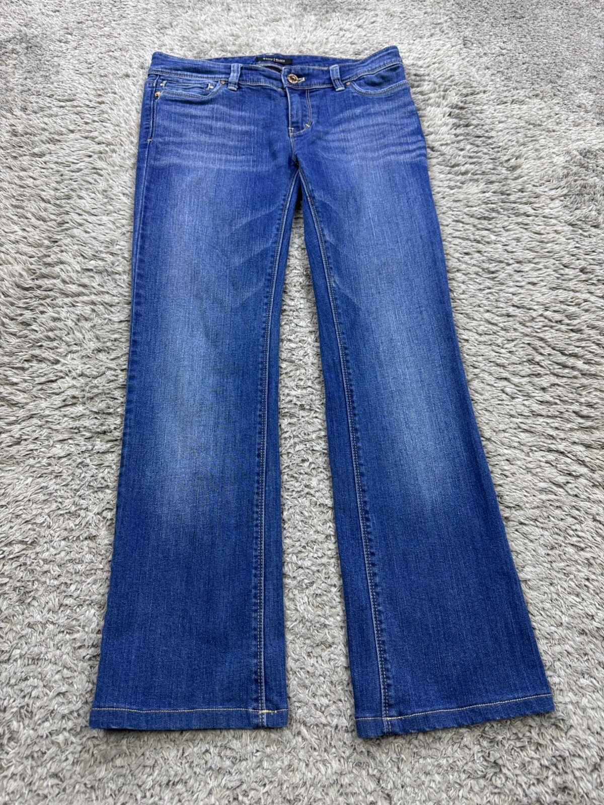 White House Black Market Jeans Women 0 R Low Rise Boot Cut Flare Stretch Denim