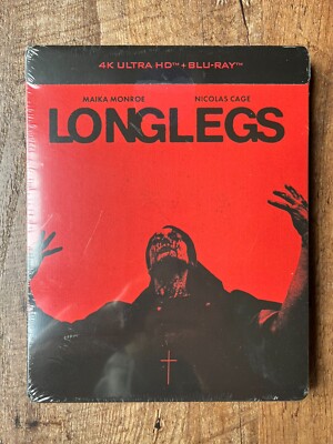Longlegs w. Steelbook (4K UHD + Blu-ray, 2024, EU Import, Region Free) *NEW*