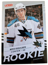 2009 Upper Deck Victory Mike Iggulden Rookie San Jose Sharks #213 Hockey Card (H. rookie card picture
