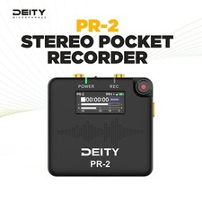 Deity PR-2 PR2 Pocket Audio Recorder w 32-Bit Float Recording 3.5mm Lavalier Mic