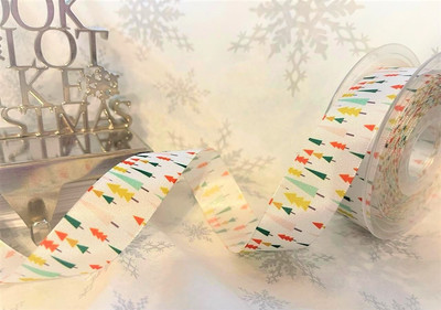 Berisfords FUNKY FOREST Weihnachtsbaum Bäume Band - verschiedene Längen 25mm