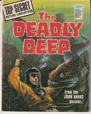 Top Secret Picture Library #15 ''The Deadly Deep'' - IPC 1975 John Havoc Dossier