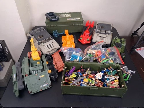 1980s-1990s G.I. Joe Lot Figures, Accessories,  Vehicles Read Description