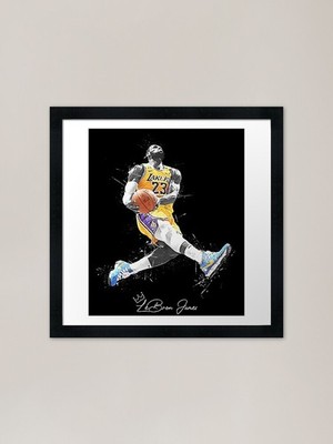 Lebron James Los Angeles Poster 1 Fr Gerahmtes Wandbild Poster Leinwanddruck Bild