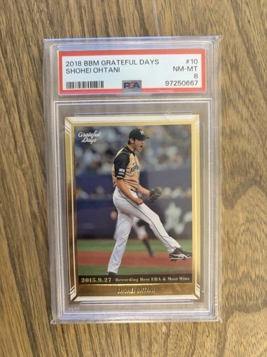 2018 BBM Shohei Ohtani Japan Card World Baseball Classic PSA 8 Rookie Card