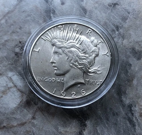 1926-S SILVER PEACE DOLLAR IN STUNNING AU CONDITION!!