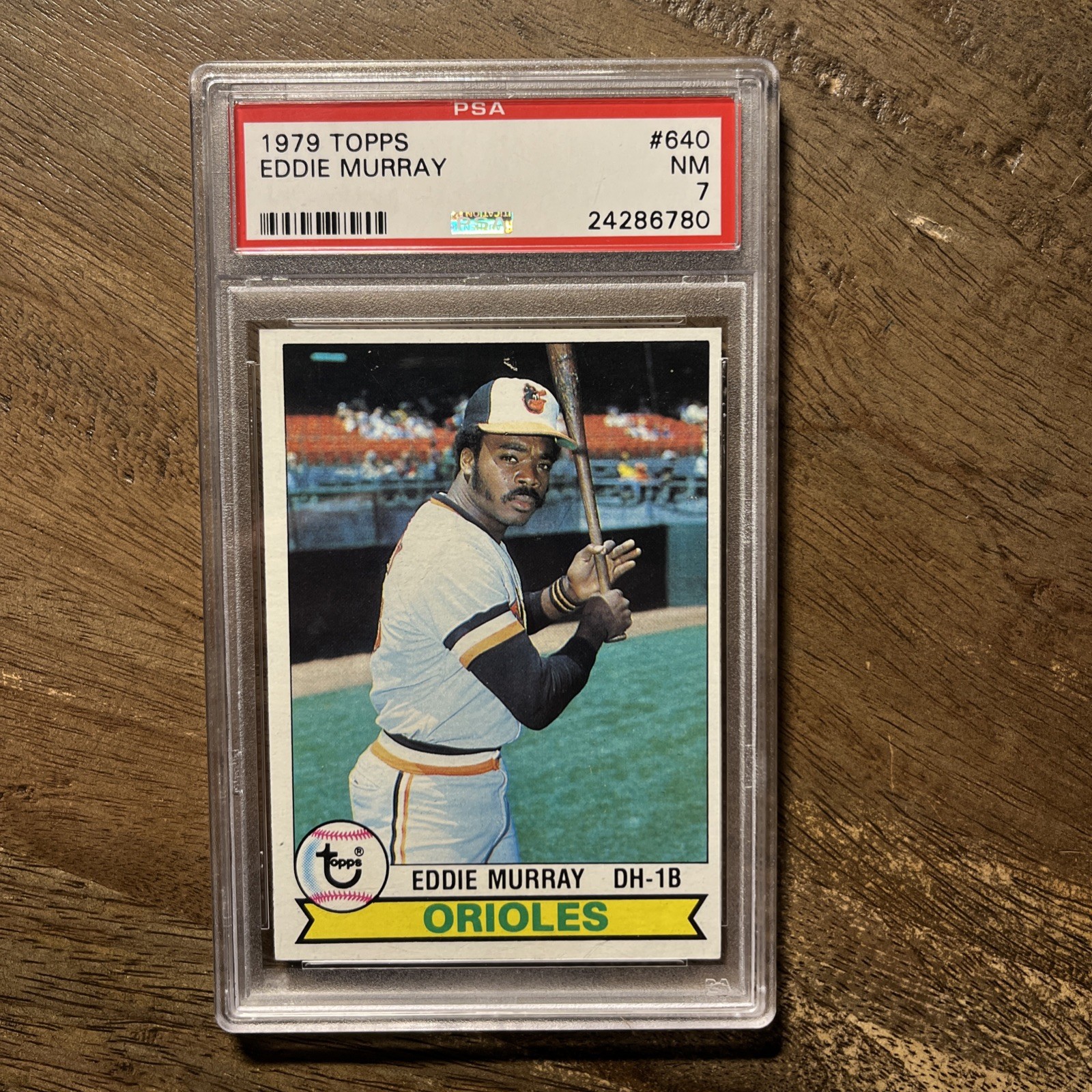 1979 TOPPS #640 EDDIE MURRAY PSA 7 NM