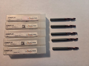 Walter 5.6mm (.2204) Coolant Thru Carbide Drill A3289DPL-5.6 (5 pcs.)(Reground)