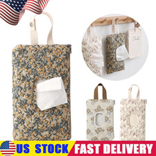 Quilted Wipe Holder Floral Diaper Pouch Portable Quilted Wipes Bag US