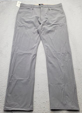 DOCKERS Chino Pants Mens 36 Gray Smart 360 Flex Comfort Straight Cut Leg Outdoor