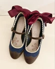Violet Evergarden Mayla Classic Akora Iconic Pumps Navy EU33 JP22 NoBox Used t46