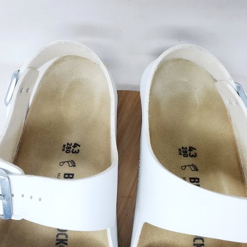 Birkenstock Milano Sandalen 43 Herren 10 Weiß Absatzriemen Schnalle Schuhe - Bild 5 von 15