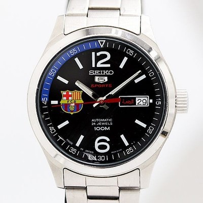 Seiko 5 Sports SRP301K1 Automatic Wristwatch Black Dial SS wrist 20cm/7.9in