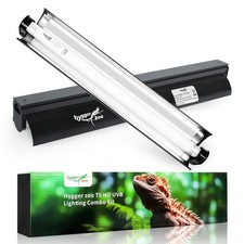 T5 Reptile Light Fixture Combo Kit 8W Light Fixture Reptile Terrarium Hood 10...