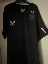 Image of Women’s AMC Castore Performance T-Shirt Black/White Size Uk 12 Andy Murray