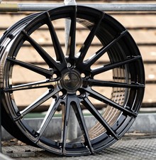 20"Riviera Rf105 black alloy wheels fit bmw 3/5 series vw t5/t6 csl stag tyres