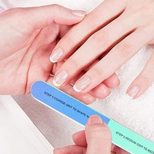 Nail File, Colorful Multiple Side Nail Art Manicure Pedicure Tool Sanding Spo...